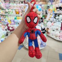 Wholesale 30pcslot 15cm Cute Anime The Plush Toys Keyring Soft Sipder Man Stuffed Dolls for Children Gifts