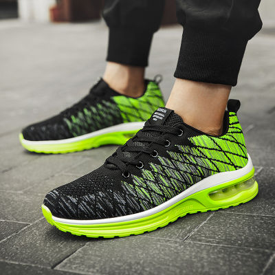 Fashion Couple Sneakers Men Light Breathable Air Cushion Running Shoes Women Lace Up Tennis Shoe
