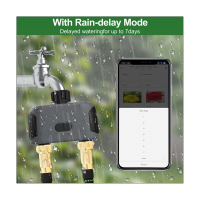 WiFi Bluetooth-Compatible Garden 2-Way Water Timer Smart Solenoid Valve Wireless Phone Remoter Controller