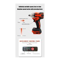 1 PCS Electric Impact Wrench 1/2 Inch Brushless Cordless Electric Wrench for 18V Battery