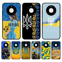 【 Nana Ko Electron】เคสโทรศัพท์สำหรับหญิงสาวน่ารักธงยูเครนสำหรับ Huawei Mate 20 10 9 40 30 Lite Pro X Nova 2 3i 7se