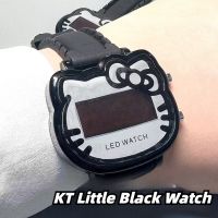 Cute Kt Cat LED Silicone Digital Watch Fashion Watch Student Watch Children Friend 【AUG】