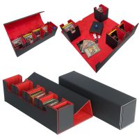 【LZ】 Large 5 in 1 Multifunctional Combination Pokémon Card Storage Box for OCG MT TCG PTCG Baseball Cards Holding 400  Cards Leather