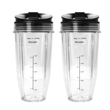 Replacement 24oz For Ninja Blender Cup, 24oz Cups With 7 Fins