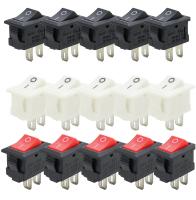 5/10 pcs KCD1 ON-OFF 15x21mm 2pin Ship Type Switch 6A 250V 10A 125V 15X21 Rocker Switch power switch