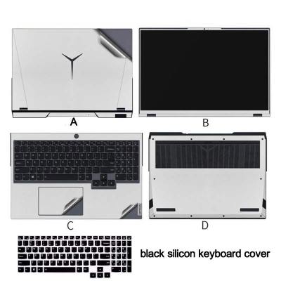 Pre-Cut แล็ปท็อปฟิล์มผิวซิลิโคนสีดำสำหรับ Lenovo Legion 5 15.6 นิ้ว 15IAH7 15ACH6 15ITH6 สติกเกอร์-Shop5798325