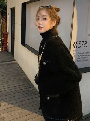 Xgoth Lamb Wool Coat Women Autumn Winter 2022 New High Street Elegant Fur All-in-one Jacket Thickened h Motorcycle Clothing