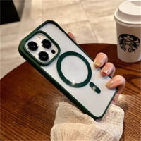 เคสใสเหมาะสำหรับ iPhone 13 12 12 Pro Max เคสโทรศัพท์ระบบชาร์จแม่เหล็ก IPhone เคส12Pro ป้องกันการตกอะคริลิกระดับพรีเมี่ยม12ชิ้น