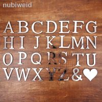 -☢กระจก3D สติกเกอร์ติดผนังตัวอักษรภาษาอังกฤษความคิดสร้างสรรค์มือถือสีเงิน26ตัวอักษรงานฝีมือศิลปะประดับผนังของตกแต่งบ้าน
