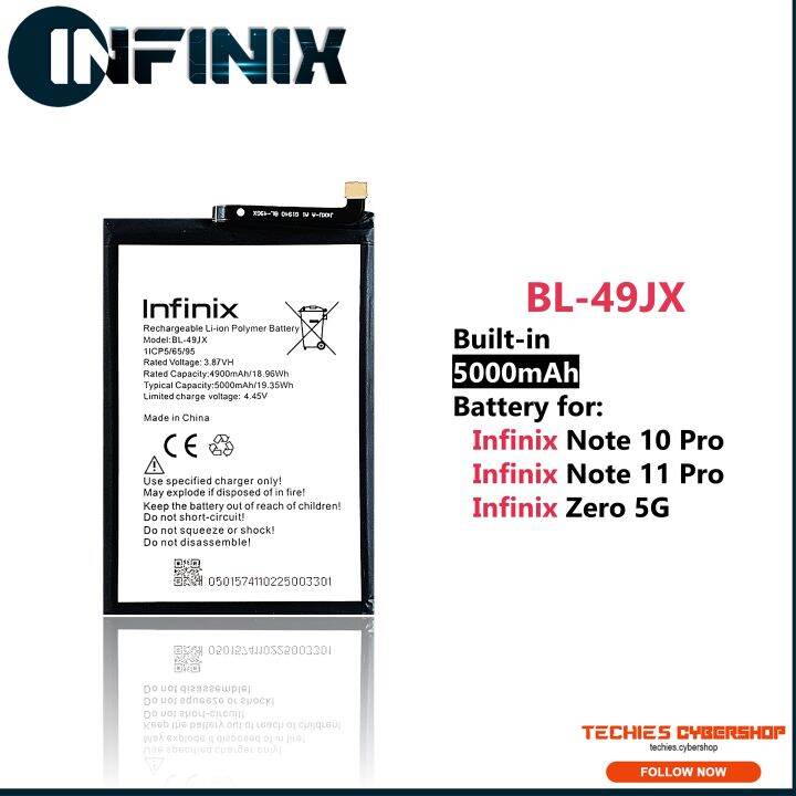 infinix note 10 pro battery capacity