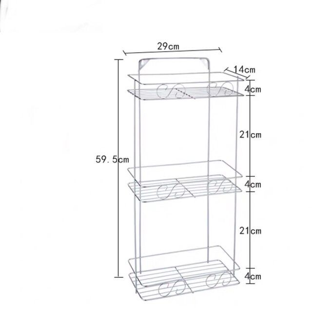 ชั้นวางของในห้องน้ำสแตนเลส-304-แท้-2-ชั้น-3-ชั้น-แถมที่ติดผนัง-ไม่ต้องเจาะผนัง-ไม่ต้องใช้สว่าน-รับน้ำหนักได้ดี-tb-1023