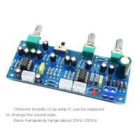 【New-store】 2.1 Channel ซับวูฟเฟอร์ Preamp Board ตัวกรองความถี่ต่ำ Pre-Pass เครื่องขยายเสียงแอมพ์ Ne5532ความถี่ต่ำตัวกรองเบส Preamplifier