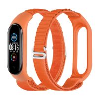 【CW】 Forwelleny braided elastic strap bracelet For Xiaomi Band 6 5 4 3 nylon Belt with adjustable buckle Wristband