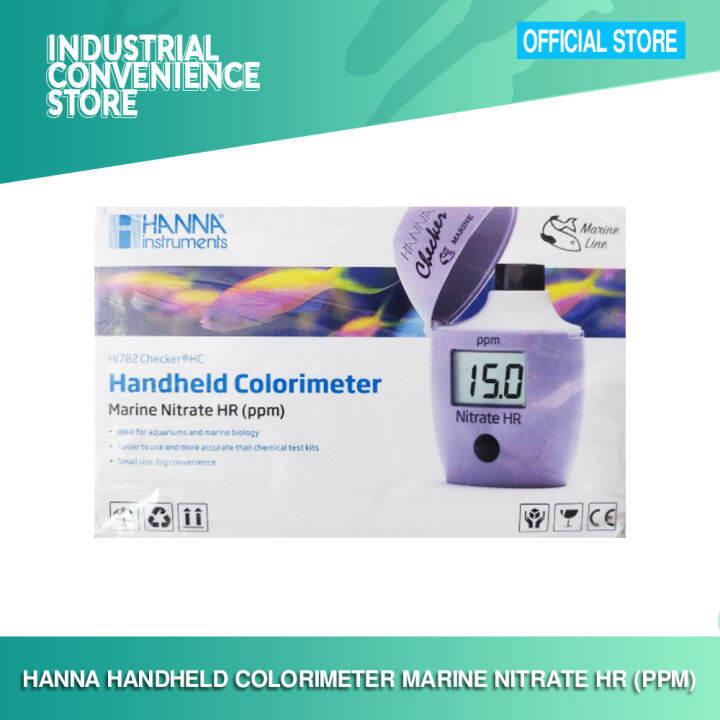 HANNA HANDHELD COLORIMETER NITRATE HR (PPM) Lazada PH