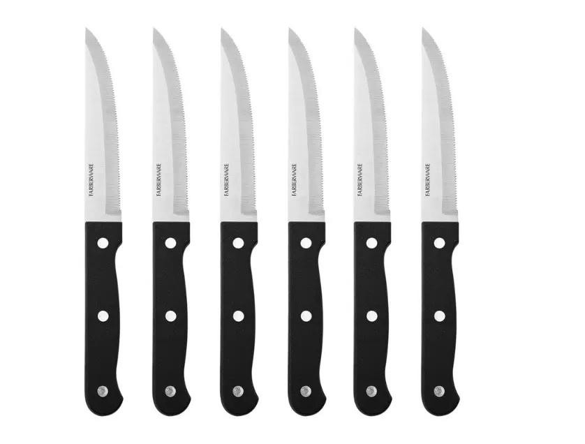 Farberware Edgekeeper Triple Riveted Knife Block Set with Built in  Sharpener, 14-Piece, White & Reviews