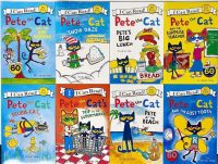 ชุด 19 เล่ม  I can Read Pete the Cat ชุด19 เล่ม หนังสือฝึกอ่านภาษาอังกฤษ การ์ตูนภาษาอังกฤษสำหรับเด็ก