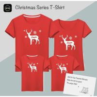 เสื้อยืดผ้าฝ้ายเสื้อยืดผ้าฝ้าย เสื้อยืดคริสต์มาส2022 Christmas Simple T-Shirt Design 100% Cotton 圣诞节派对衣服 Baju Krismas 100% Cotton T-shi