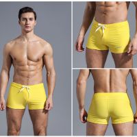 HOT★Soild สี Man Board Surfing กางเกงว่ายน้ำชุดว่ายน้ำชายชุดว่ายน้ำ Beachwear เซ็กซี่สระว่ายน้ำว่ายน้ำกางเกงขาสั้นบิกินี่ชุดว่ายน้ำ