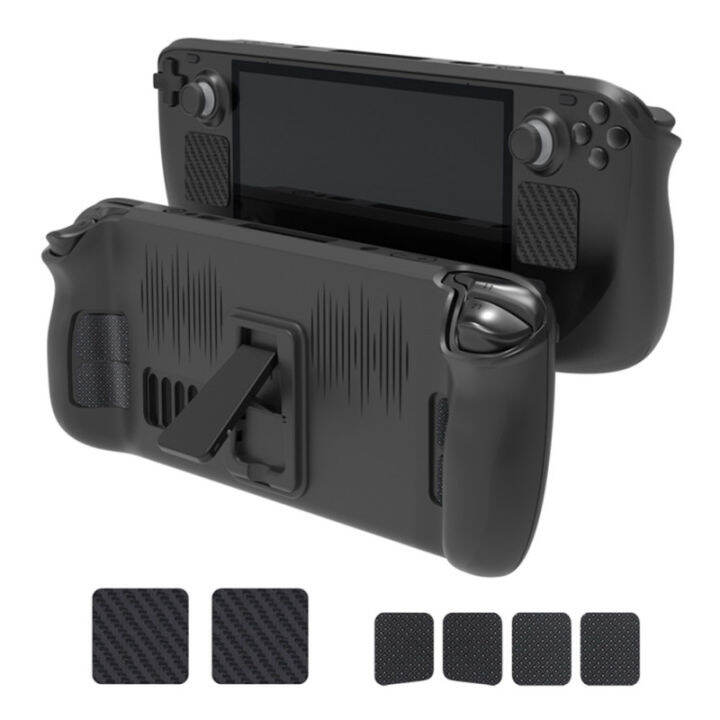 Games Console Protective Cover Set With Stand Touchpad Button Stickers
