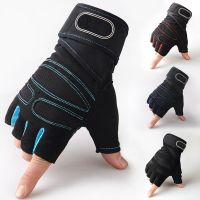 ☒☁ Gloves Weight Exercises Half Finger Lifting Gloves Body Building Training Sport Gym Fitness Gloves for Men Women