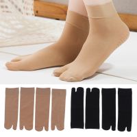 2 Pairs Tabi Socks Womens Non-slip Hidden Invisible Flats Flip Flops Socks Socks Tights