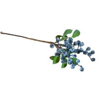Beautiful Fake Green Plant Simulation Faux Plant Faux Lifelike Blueberry Fake Berry Home Decor Prop