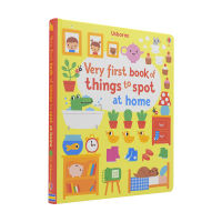 Usborne original English very first book of things to spot childrens life scene theme enlightenment cognition Book find fun word book imported English picture books childrens early education books 0-3 years old books