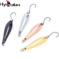 HYBOLAN Fishing Lures Hard Bait Artificial sequins spinner Metal Spoon Zinc alloy With Single Hook For Trout Salmon Chub PerchLures Baits