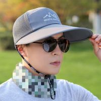 COD KKW MALL Fishing hat man sun hat day outdoor sun hat cap wide brim hat breathable fisherman cap by bike钓鱼帽子男士防晒帽天户外遮阳帽骑车帽大帽檐太阳帽透气渔夫帽3.13