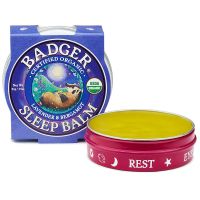 Badger Company Organic Sleep Balm (Lavender &amp; Bergamot //Lavendr &amp; Chamomile ) 0.75 oz (21 g) บาล์มทาก่อนนอน