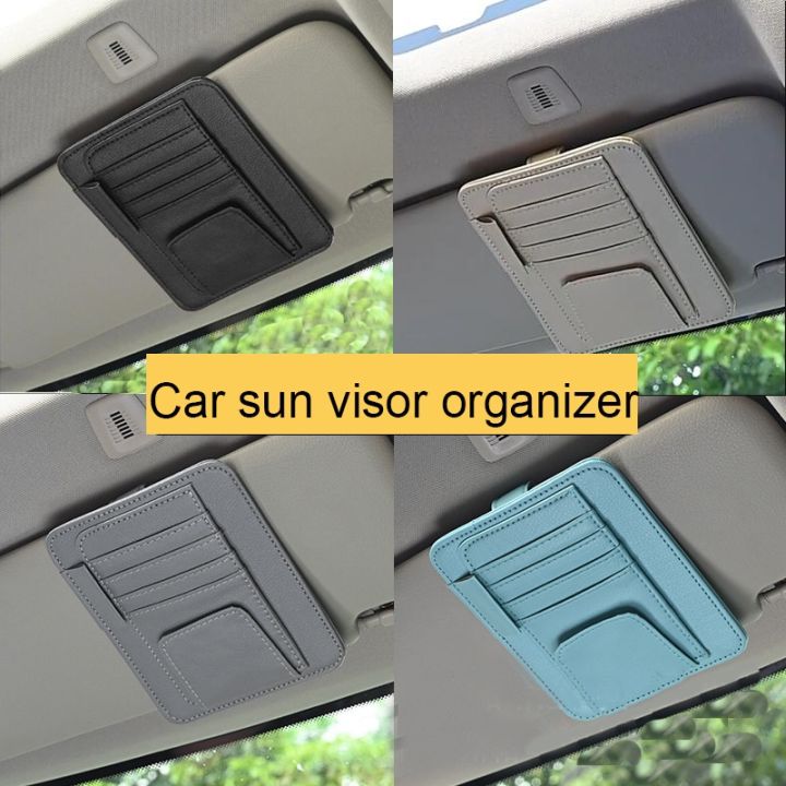 in-car-supplies-sun-visor-storage-multi-function-car-glasses-clip-bag-card-bag-document-clip-ticket-box-frame-car-universal