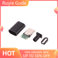 Ruyie 2pcs Type-C Usb3.1 3A/5A Fast CHARGING high current MALE plug Electric TERMINALS welding DIY Data CABLE Accessories