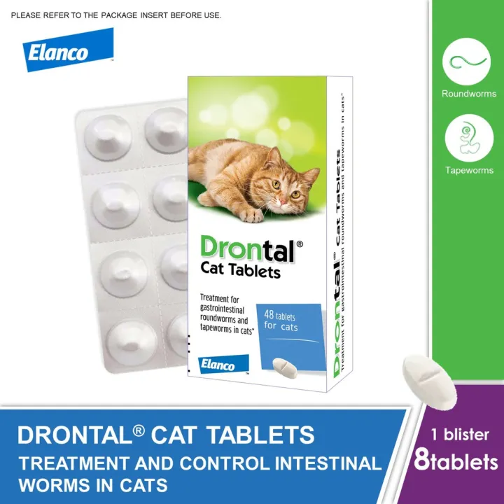 Drontal Cat Tablet for Treatment and Control of Intestinal Worms in