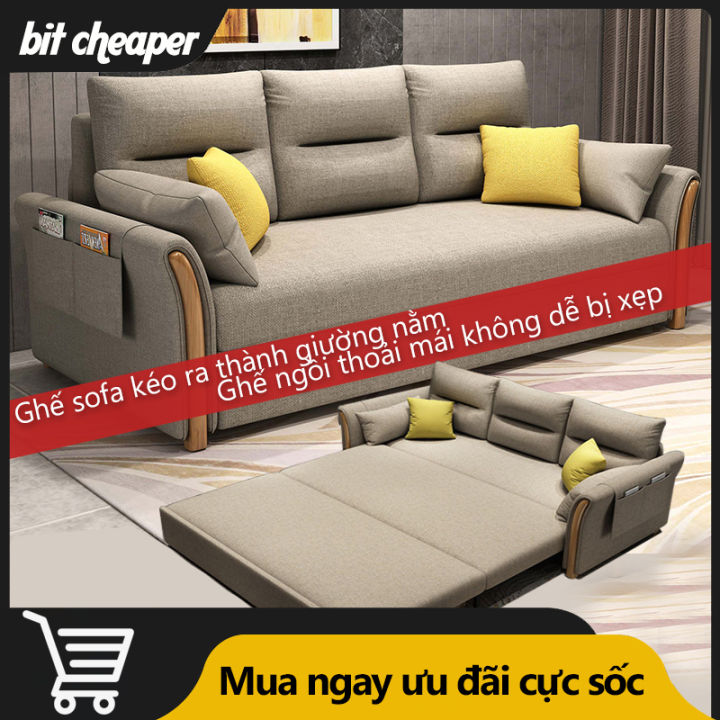 HCM][Trả góp 0%] Giường sofa gấp gọn thành ghếGửi hai cái gối.182 X 190CM |  Lazada.vn