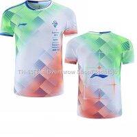 ♣ Lin Ning 2021 new badminton clothing mens and womens shirts short-sleeved moisture-wicking fabric