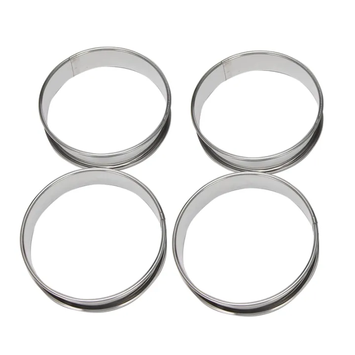 4 Inch Muffin Rings Crumpet Rings, Set of 10 Stainless Steel Muffin