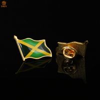 Jamaican National Pride Flag Pin Fashion Jacket Tie&amp;Suit Lapel Enamel Brooch Badge Costume Jewelry Collection