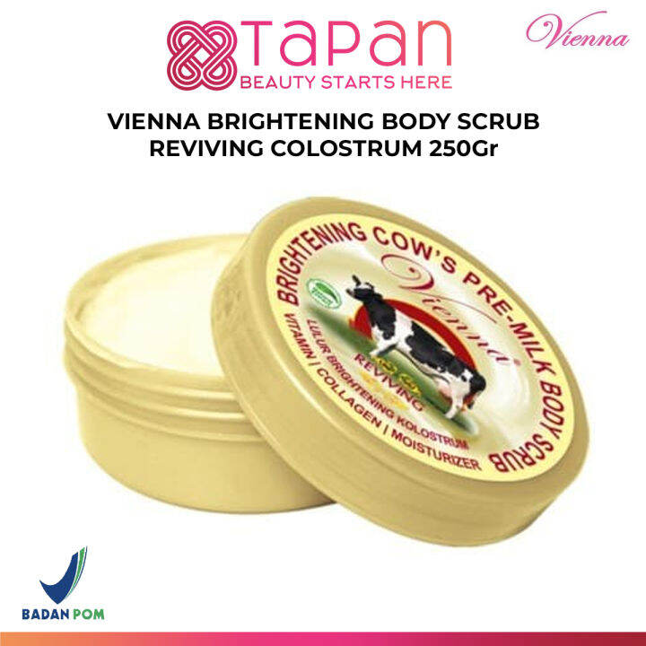 VIENNA BRIGHTENING BODY SCRUB REVIVING COLOSTRUM 250Gr Lazada Indonesia