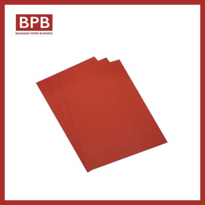 กระดาษการ์ดสี A4 สีแดง - BP-Rojo ความหนา 180 แกรม บรรจุ 10 แผ่นต่อห่อ แบรนด์เรนโบว์  RAINBOW COLOR CARD PAPER  - BP-Rojo 180 GSM