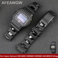 2023ต้นฉบับเทคุณภาพสูงเหล็กพลาสติกนาฬิกานาฬิกา CASIO คอมโพสิตสายรัดพลาสติก DW5600 / DW6900 / GWM5610 GA2100m วิกผมแบบซ่อน