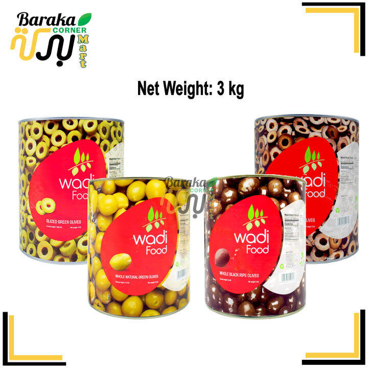 Wadi Whole Olive Wadi Sliced Olive Black Olives Green Olives