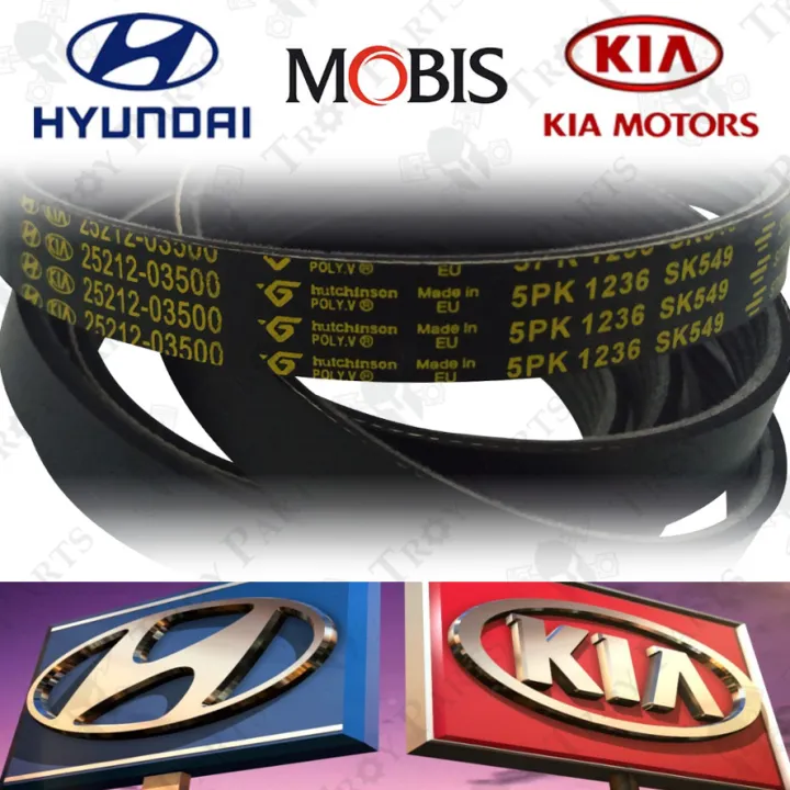 Kia Hyundai Fan Belt 5PK1236 SF for Kia Hyundai Inokom i10 i20 1.2