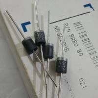 6A60 ไดโอต 6A 600V DIODE 6A60 Silicon Rectifiers ยี่ห้อ TAIWAN Semiconductor ไดโอต 6A (แพ็คละ100ตัว)