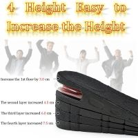 Full Cushion Three-layer Four-layer Half Cushion PU Inner Heightening Insole Sports Shock Absorption Invisible Air Cushion Shoes Accessories