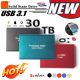 โซลิดสเตตภายนอกแบบพกพา SSD 30TB 1TB 500GB ฮาร์ดไดรฟ์ USB3.0อินเตอร์เฟซ16TB 8TB 100% ฮาร์ดไดรฟ์มือถือ Zlsfgh ฮาร์ดไดรฟ์