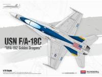 พลาสติก โมเดล ประกอบ academy สเกล1/72 USN F/A-18C "VFA-192 Golden Dragons"