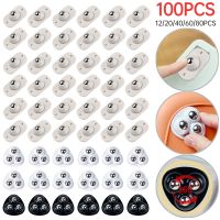 12-100PCS Self Adhesive Caster Wheels 360° Rotating Mini Swivel Casters Wheels for Furniture Cabinet Trash Storage Box Roller Furniture Protectors  Re