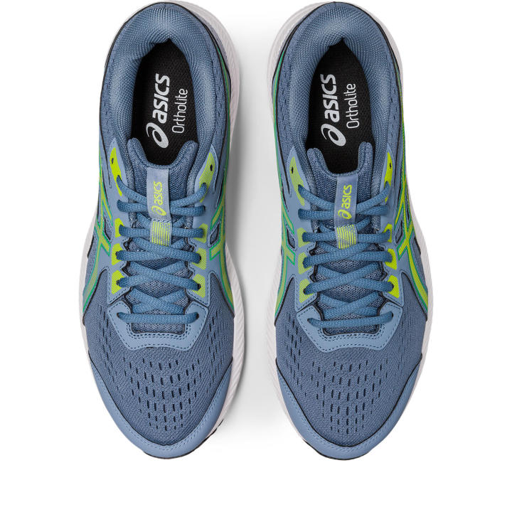 asics-gel-contend-8-men-running-รองเท้า-ผู้ชาย-รองเท้าผ้าใบ-รองเท้าวิ่ง-ของแท้-steel-blue-lime-zest