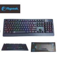 RAZEAK OSIRIS KG8702 Keyboard คีย์บอร์ดมีไฟ กดดัง (สีดำ)