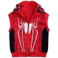 เด็กทารกเด็ก S Pider Man Tracksuit Sweatshirt + กางเกง + เสื้อกั๊กฮูดดี้เสื้อผ้าชุดลำลอง